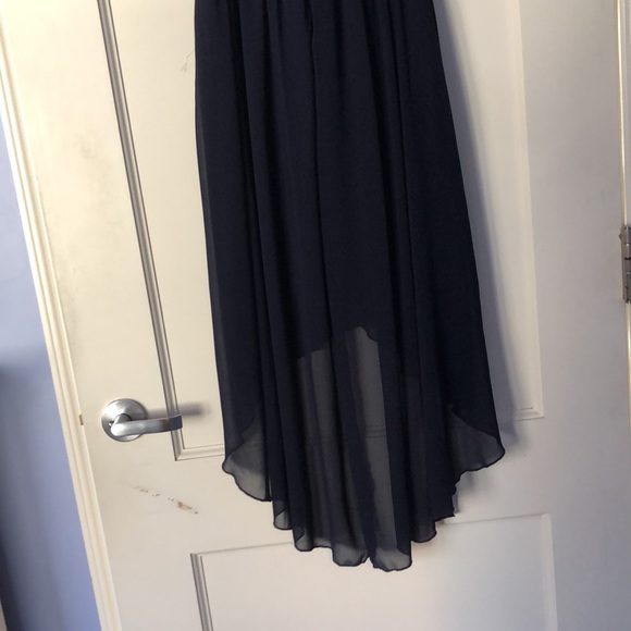 City Studios Navy Blue High Low Dress - Picture 4 of 7